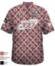 Keven Grid Chess Crazy Cream, Tan & Dark Brown Color Jersey Replica